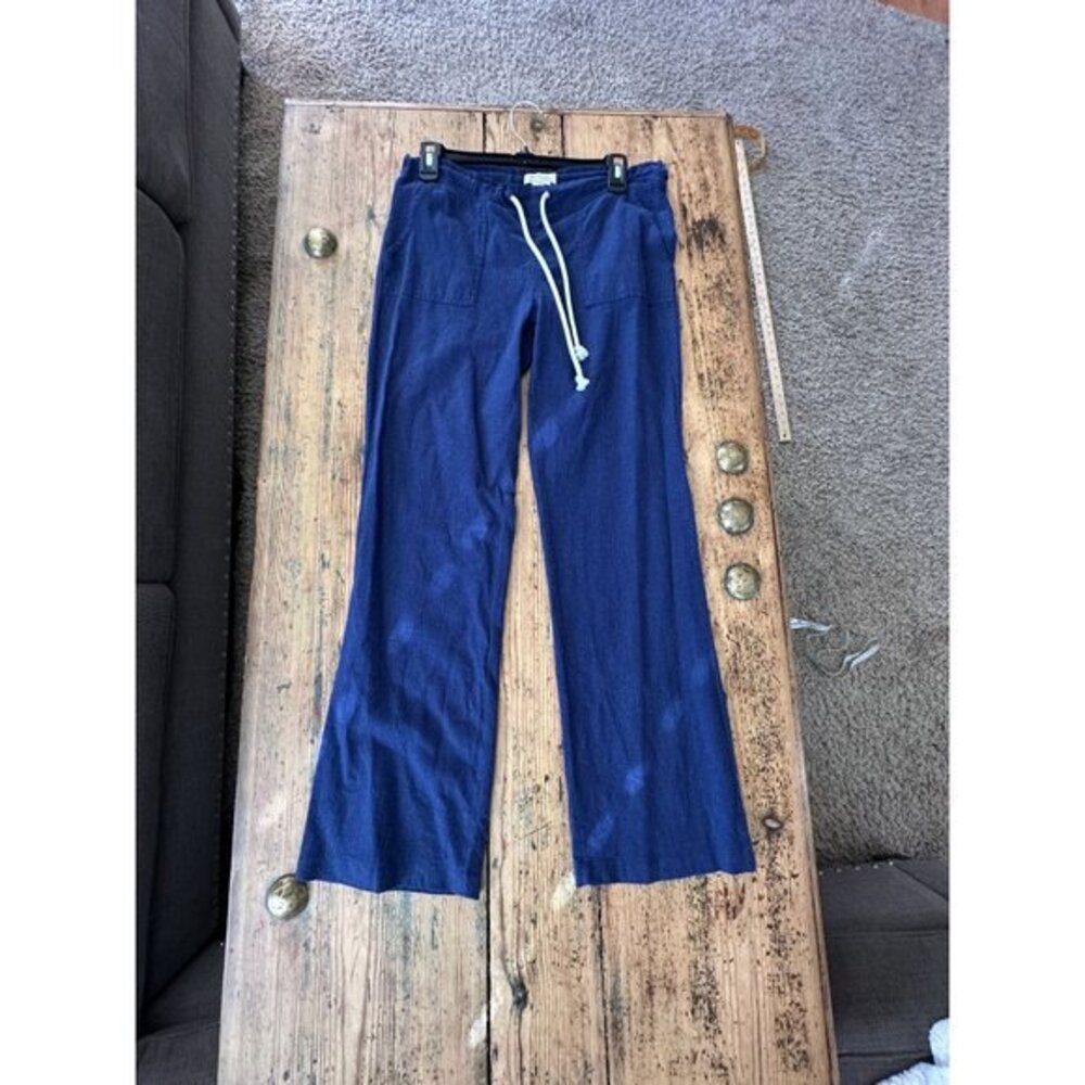 Women's Wide Leg Navy Pants
